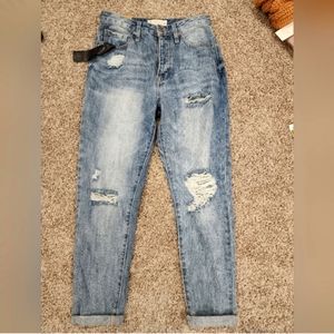 Angel kiss Mom jeans